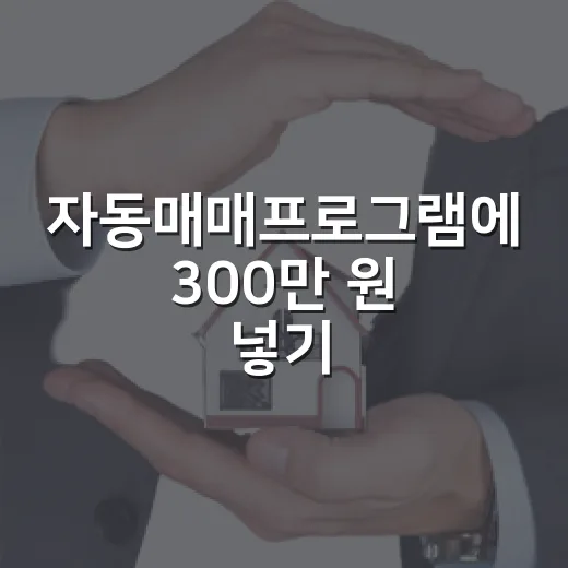 자동매매프로그램에 300만 원 넣기 전, 경매장에서 배운 눈으로 뜯어봤습니다 - 요약