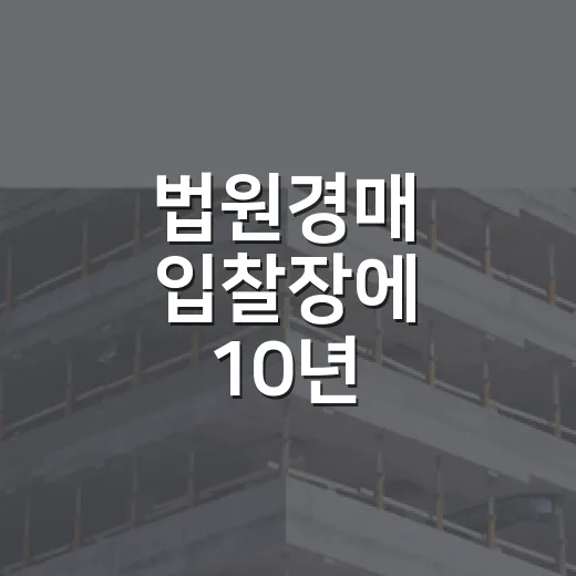 법원경매 입찰장에 10년 다녀보니 초보가 돈 잃는 순간은 따로 있더라 - 요약