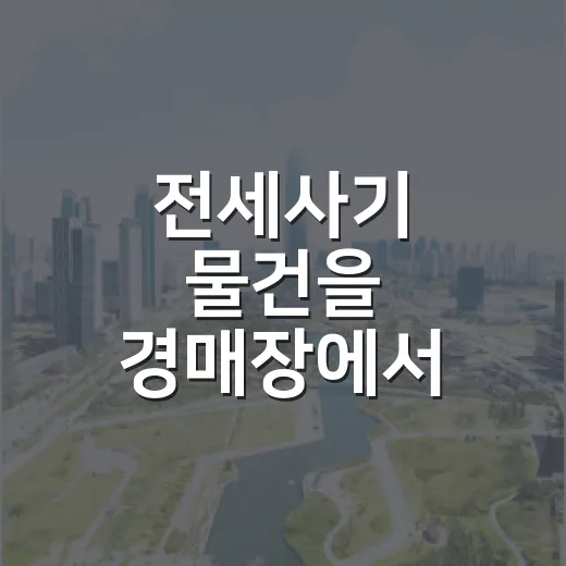 전세사기 물건을 경매장에서 직접 마주친 날, 초보가 먼저 봐야 할 것들 - 요약