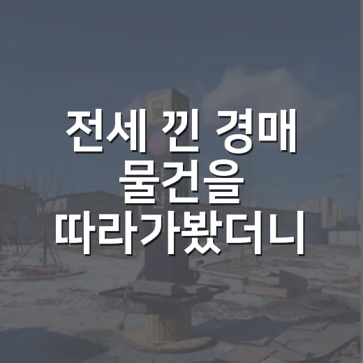전세 낀 경매 물건을 따라가봤더니 초보가 놓치는 돈이 보였습니다 - 요약