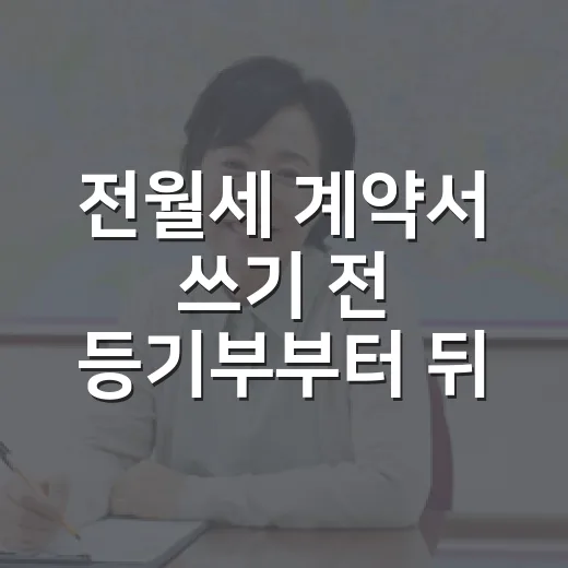전월세 계약서 쓰기 전 등기부부터 뒤져봤더니 보인 것들 - 요약