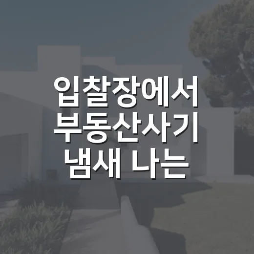 입찰장에서 부동산사기 냄새 나는 물건을 몇 번 피해봤더니 보인 것들 - 요약