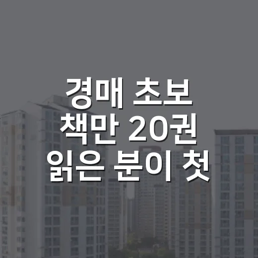 경매 초보 책만 20권 읽은 분이 첫 입찰에서 놓친 것들 - 요약