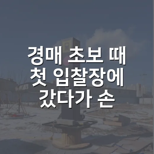 경매 초보 때 첫 입찰장에 갔다가 손이 덜덜 떨렸던 후기 - 요약