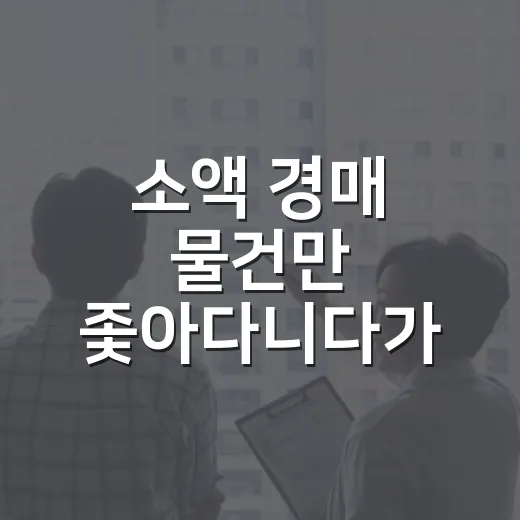 소액 경매 물건만 좇아다니다가 수업료 낸 이야기 - 요약