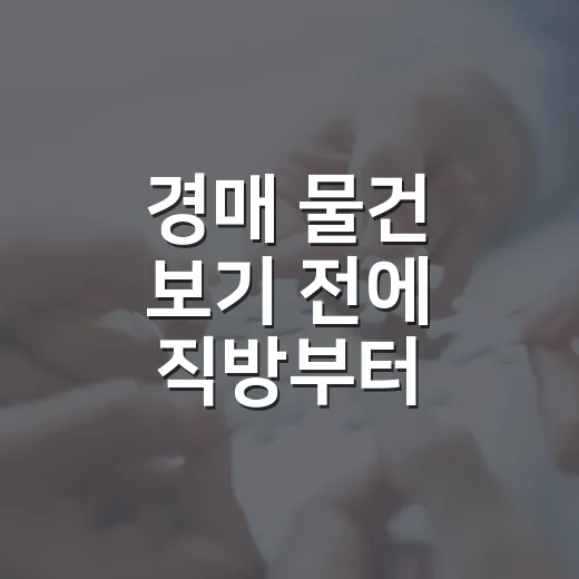 경매 물건 보기 전에 직방부터 켜봤더니, 초보가 놓치던 가격의 함정 - 요약