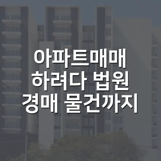 아파트매매 하려다 법원 경매 물건까지 뒤져봤더니 보인 진짜 가격 - 요약