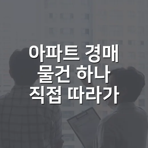 아파트 경매 물건 하나 직접 따라가 봤더니, 싸게 사는 것보다 먼저 봐야 할 게 있었다 - 요약
