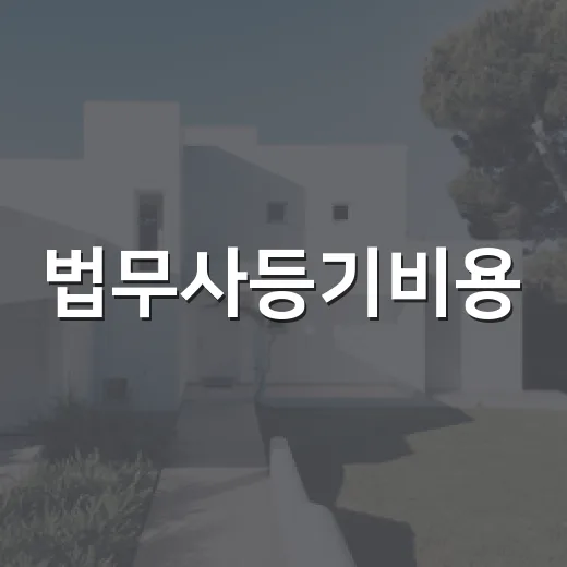 법무사등기비용, 경매 잔금 치르고 직접 계산해봤더니 보이던 것들 - 요약