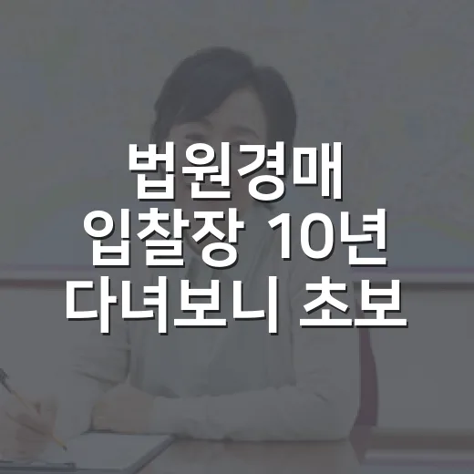 법원경매 입찰장 10년 다녀보니 초보가 돈 잃는 순간은 따로 있더라 - 요약