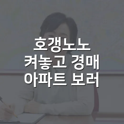 호갱노노 켜놓고 경매 아파트 보러 다녀봤더니 보이는 것들 - 요약