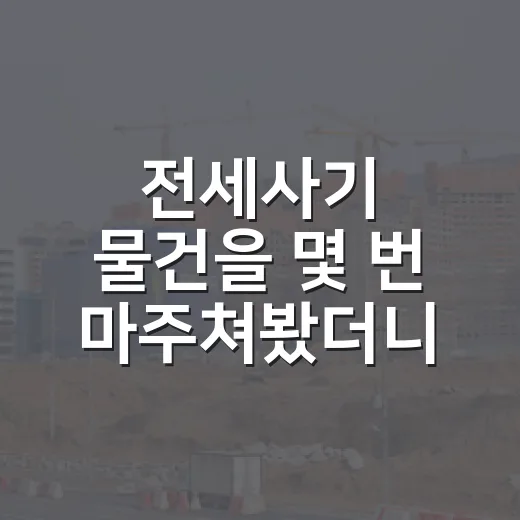 전세사기 물건을 몇 번 마주쳐봤더니, 초보가 놓치는 신호가 보였습니다 - 요약