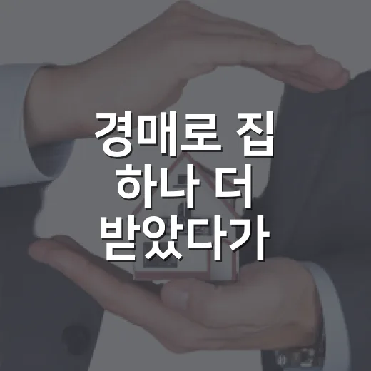 경매로 집 하나 더 받았다가 종합부동산세과세대상에 걸린 진짜 이야기 - 요약