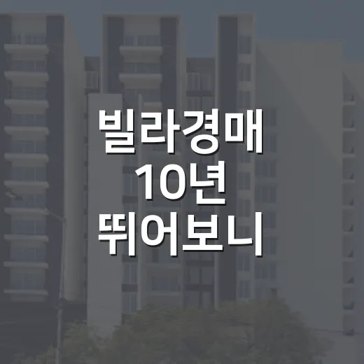빌라경매 10년 뛰어보니, 싸게 보이는 물건일수록 먼저 봐야 할 것들 - 요약