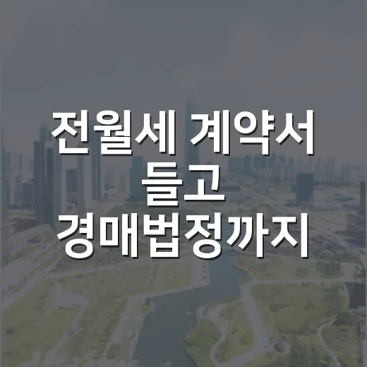 전월세 계약서 들고 경매법정까지 가본 사람의 진짜 체크리스트 - 요약