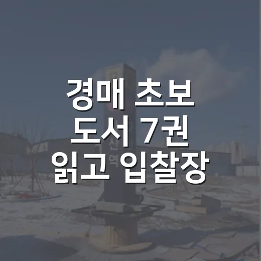 경매 초보 도서 7권 읽고 입찰장 가봤더니, 책값보다 비싼 건 따로 있었습니다 - 요약