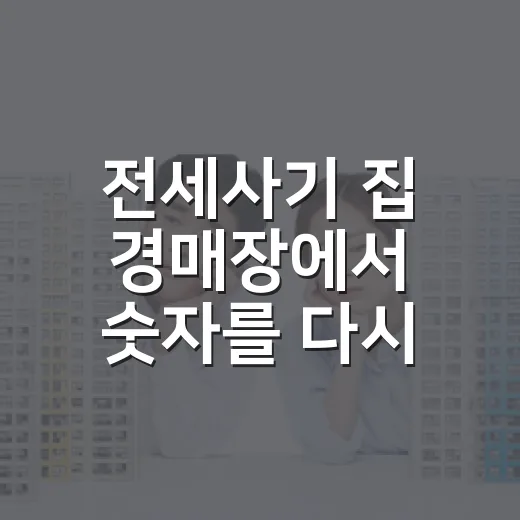 전세사기 집 경매장에서 숫자를 다시 본 이유 - 요약