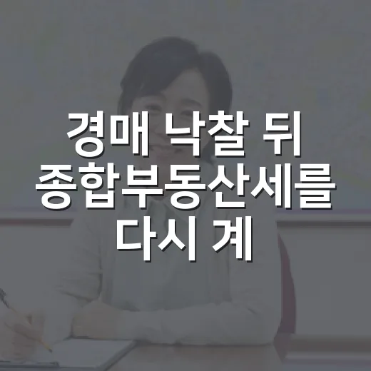 경매 낙찰 뒤 종합부동산세를 다시 계산해봤더니 - 요약