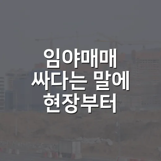 임야매매 싸다는 말에 현장부터 가봤더니 - 요약