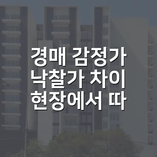 경매 감정가 낙찰가 차이 현장에서 따져봤더니 - 요약