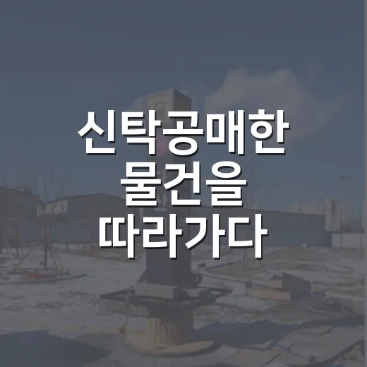 신탁공매한 물건을 따라가다 입찰을 접은 이유 - 요약