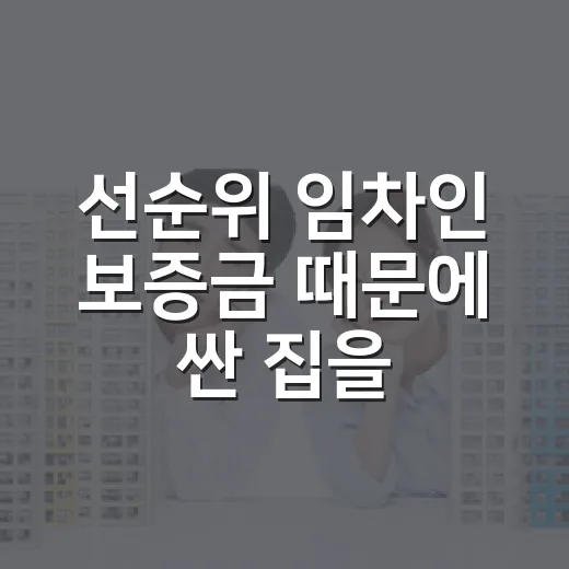 선순위 임차인 보증금 때문에 싼 집을 포기한 날 - 요약