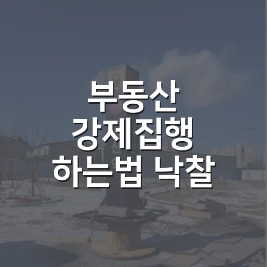 부동산 강제집행 하는법 낙찰 뒤 직접 겪어보니 - 요약