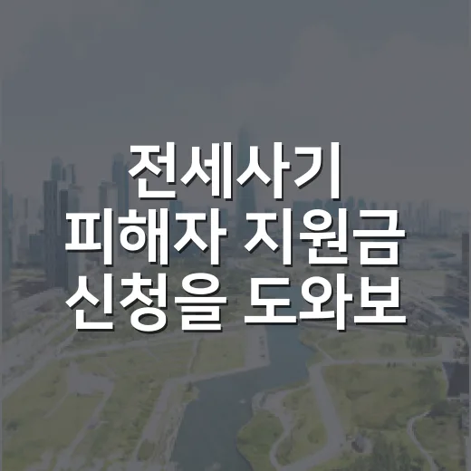 전세사기 피해자 지원금 신청을 도와보니 순서가 먼저였다 - 요약