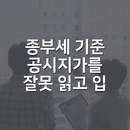 종부세 기준 공시지가를 잘못 읽고 입찰가를 고칠 뻔했다 - 요약