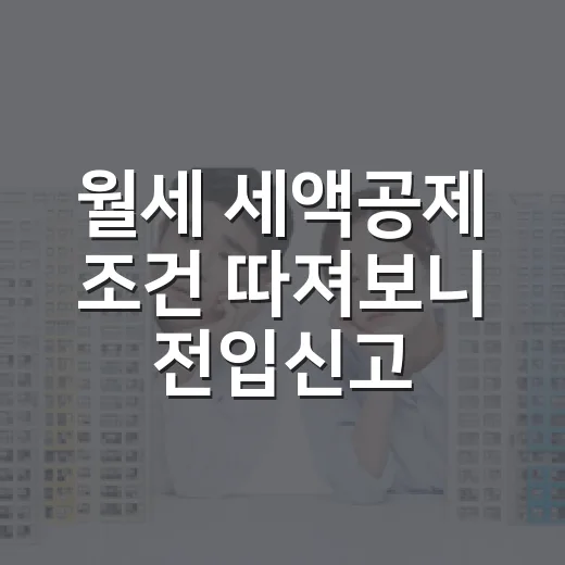 월세 세액공제 조건 따져보니 전입신고가 갈랐다 - 요약