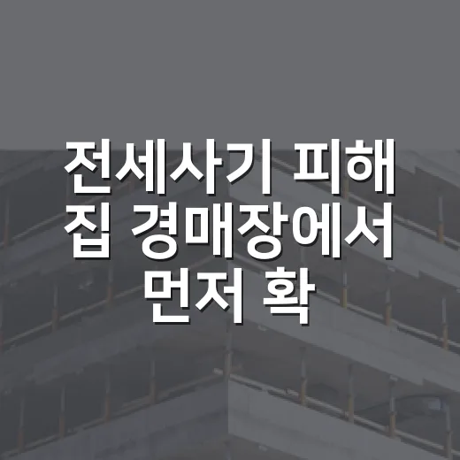 전세사기 피해 집 경매장에서 먼저 확인한 것 - 요약