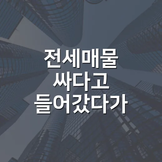 전세매물 싸다고 들어갔다가 보증금부터 다시 계산했다 - 요약