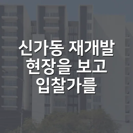 신가동 재개발 현장을 보고 입찰가를 다시 계산했다 - 요약
