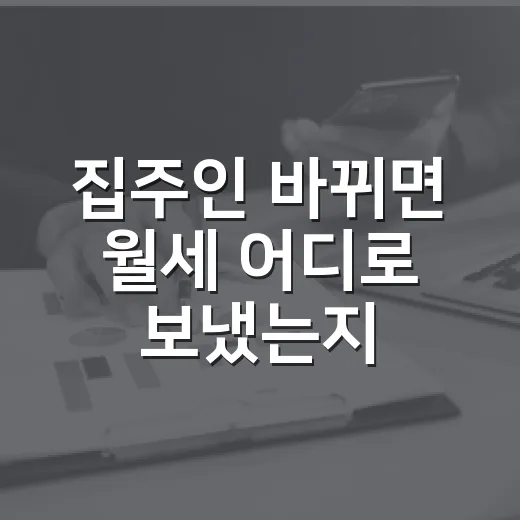 집주인 바뀌면 월세 어디로 보냈는지 따져봤더니 - 요약