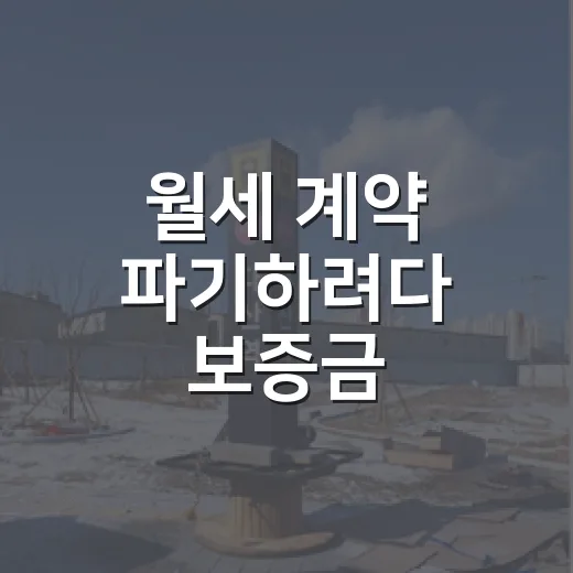 월세 계약 파기하려다 보증금 날짜부터 다시 봤다 - 요약