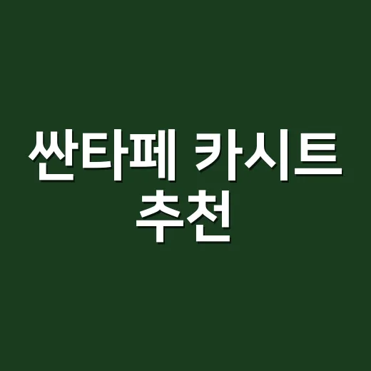 싼타페 카시트 추천, 신생아부터 형제까지 실패 줄이는 방법 - 요약