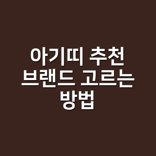 아기띠 추천 브랜드 고르는 방법, 신생아부터 돌 이후까지 이렇게 보세요 - 요약