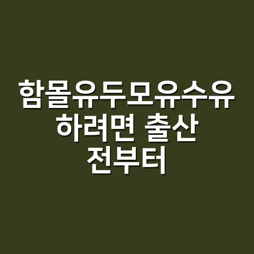 함몰유두모유수유 하려면 출산 전부터 이렇게 준비하면 됩니다 - 요약