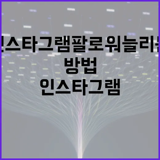 인스타그램 팔로워 늘리는 효과적인 방법 - 요약