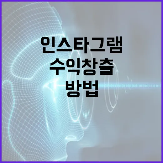 인스타그램으로 수익 창출하는 방법 - 요약