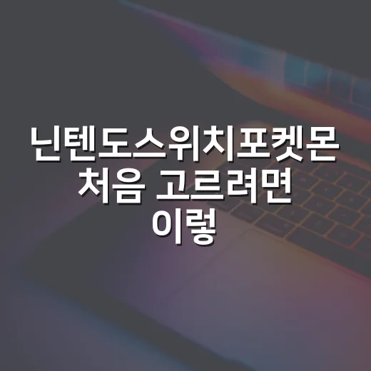 닌텐도스위치포켓몬 …