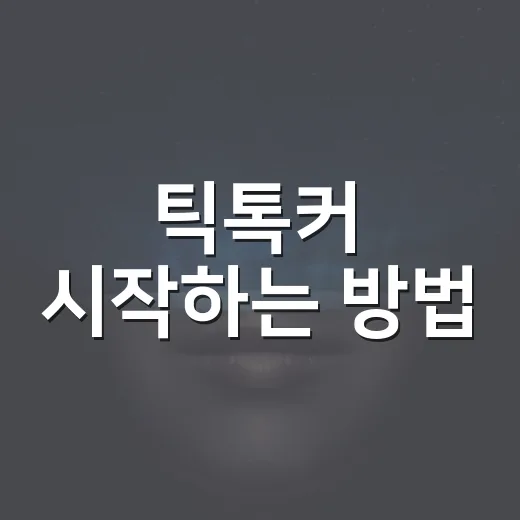 틱톡커 시작하는 방법, 초보자가 첫 30일에 잡아야 할 것들 - 요약