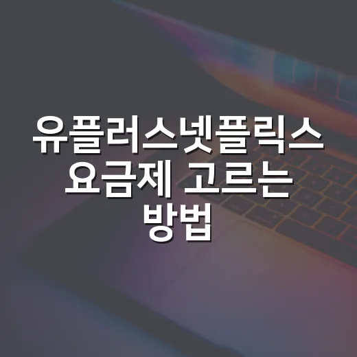 유플러스넷플릭스 요금제 고르는 방법, 모바일·IPTV별로 이렇게 보면 편해요 - 요약