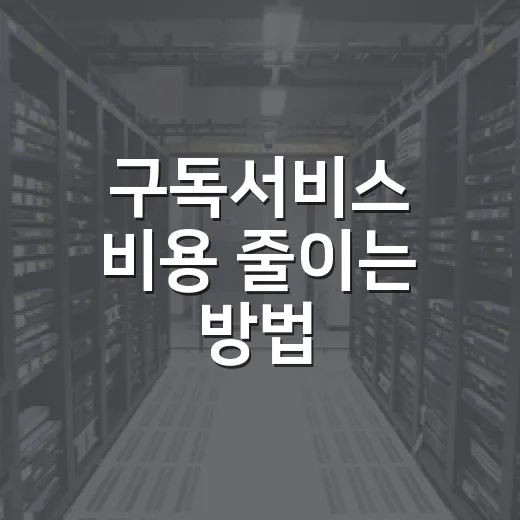 구독서비스 비용 줄이는 방법, 매달 새는 돈 막으려면 이렇게 - 요약