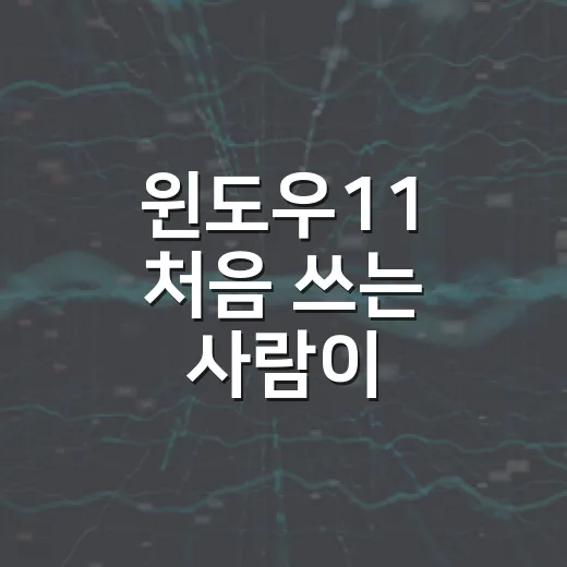 윈도우11 처음 쓰는 사람이 설정부터 속도까지 잡는 방법 - 요약