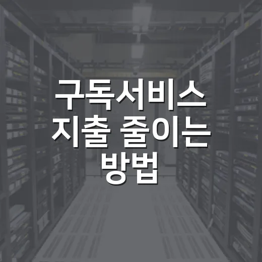 구독서비스 지출 줄이는 방법, 자동결제 전에 이렇게 관리하기 - 요약