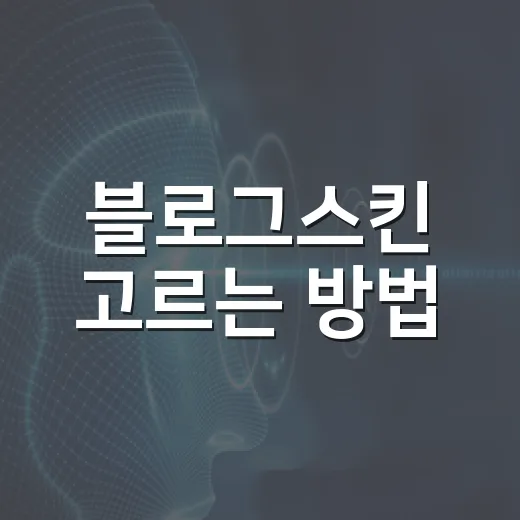 블로그스킨 고르는 방법, 처음 꾸밀 때 놓치기 쉬운 기준 - 요약
