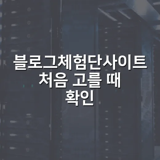 블로그체험단사이트 처음 고를 때 확인하는 방법 - 요약