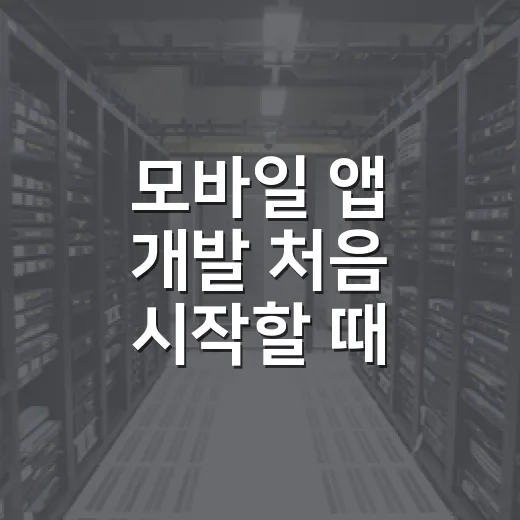 모바일 앱 개발 처음 시작할 때 순서 잡는 방법 - 요약