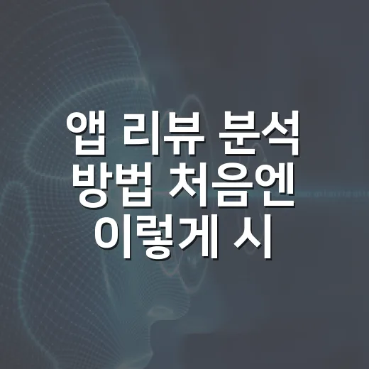 앱 리뷰 분석 방법 처음엔 이렇게 시작하면 된다 - 요약